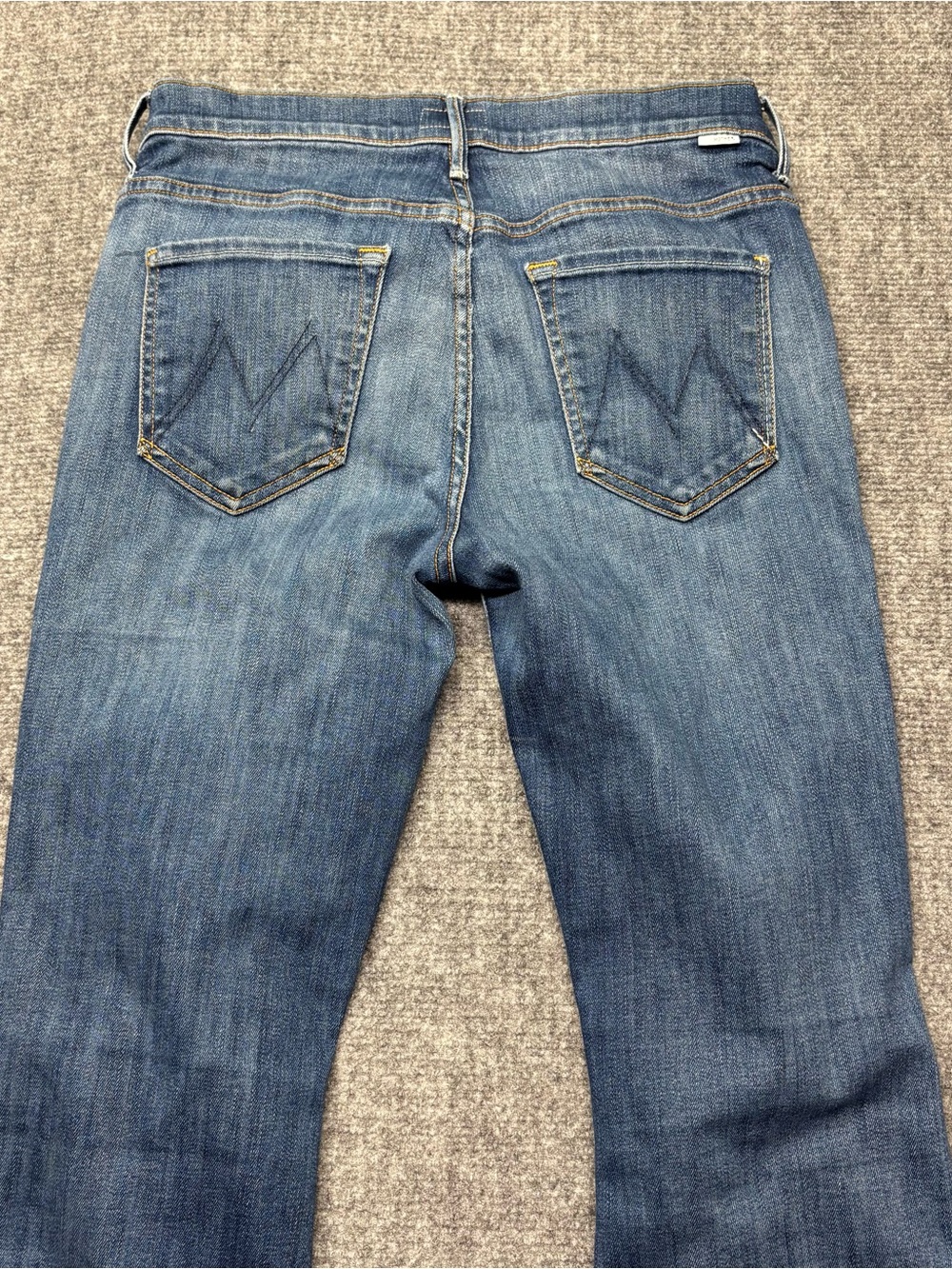 MOTHER Jeans Womens 28 Weekender Fray in Not Rough Enough Flare Raw Hem USA Made - Picture 13 of 14